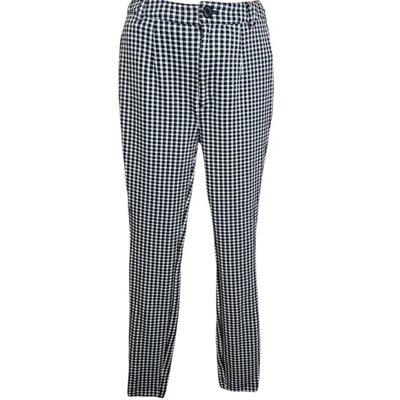 Maeve Pants - Maeve Anthropologie Womens Gingham Plaid Pants Size 2 Nylon Stretch Preppy
